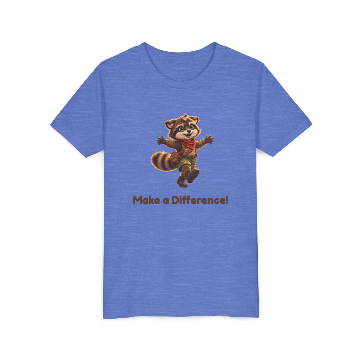 Milo the Raccoon "Make a Difference!" Kids Tee