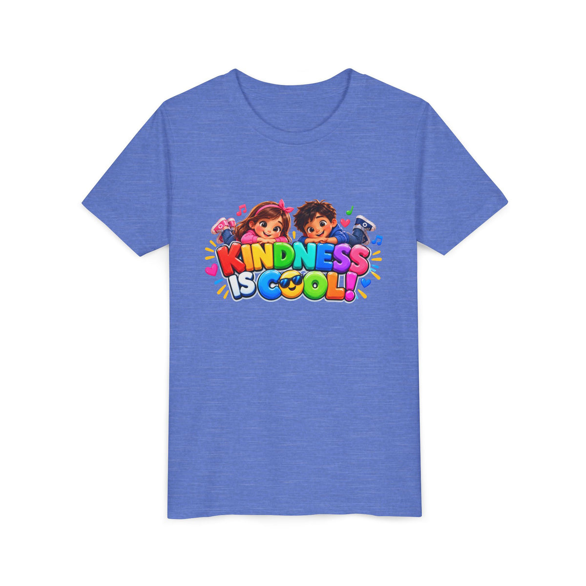 Kindness Is Cool Kids T-Shirt - Colorful Be Kind Youth Tee for Boys and Girls