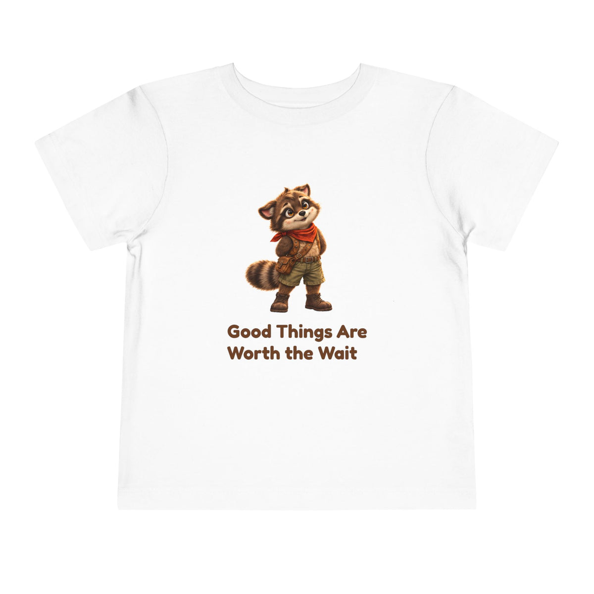 Milo the Raccoon "Good Things Are Worth the Wait" Toddler Tee