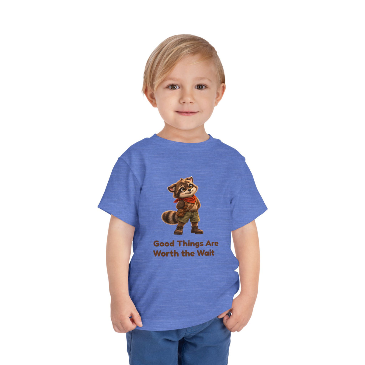 Milo the Raccoon "Good Things Are Worth the Wait" Toddler Tee