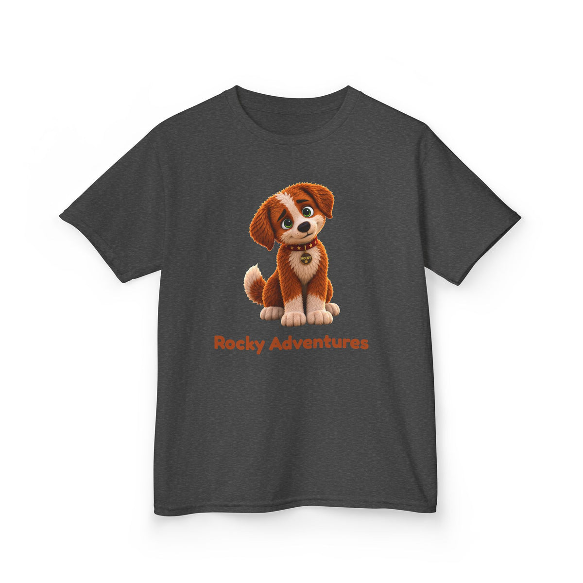 Rocky Adventures Kids T-Shirt | Rocky Finds His Roar Puppy Tee