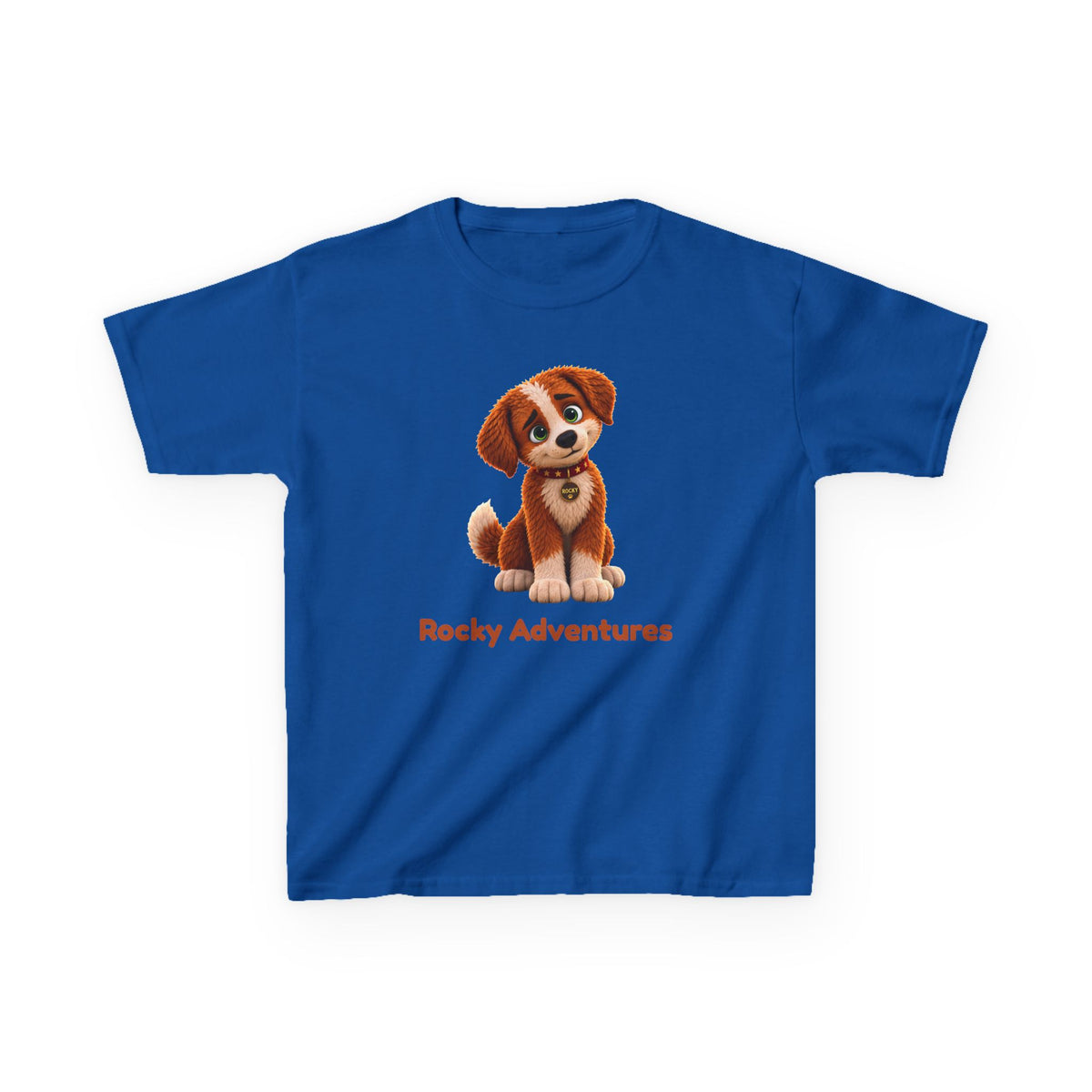 Rocky Adventures Kids T-Shirt | Rocky Finds His Roar Puppy Tee