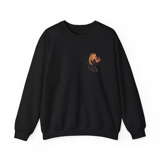 Candy Cat Pocket Crewneck Sweatshirt | Andra Annette | Pounds to Go