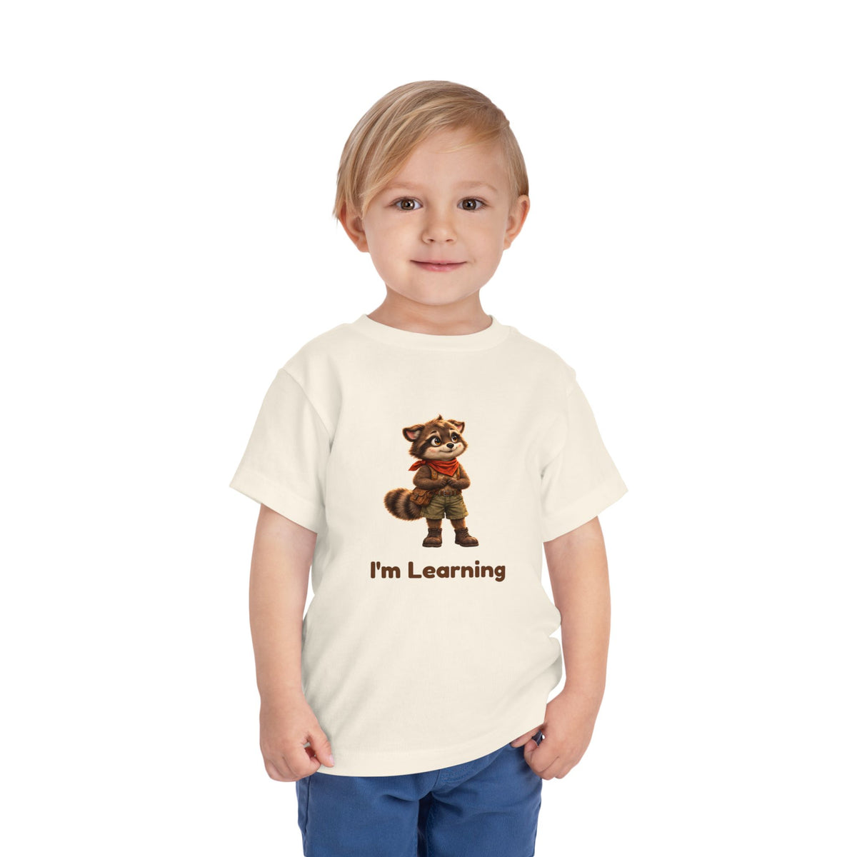 Milo the Raccoon "I'm Learning" Toddler Tee