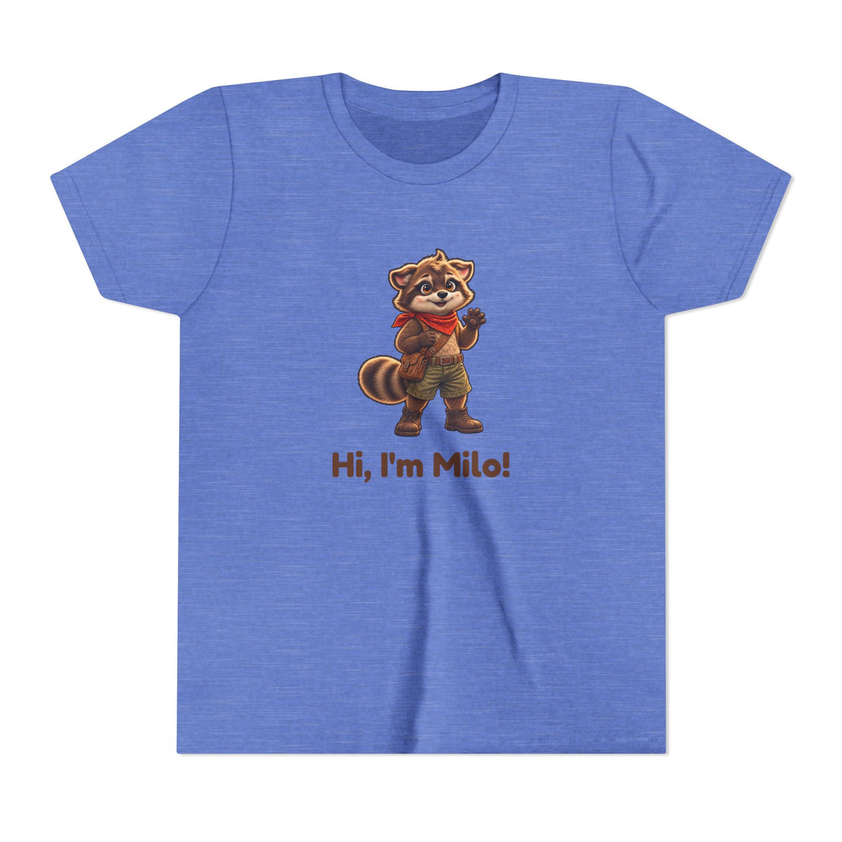 Milo the Raccoon "Hi, I'm Milo!" Kids Tee