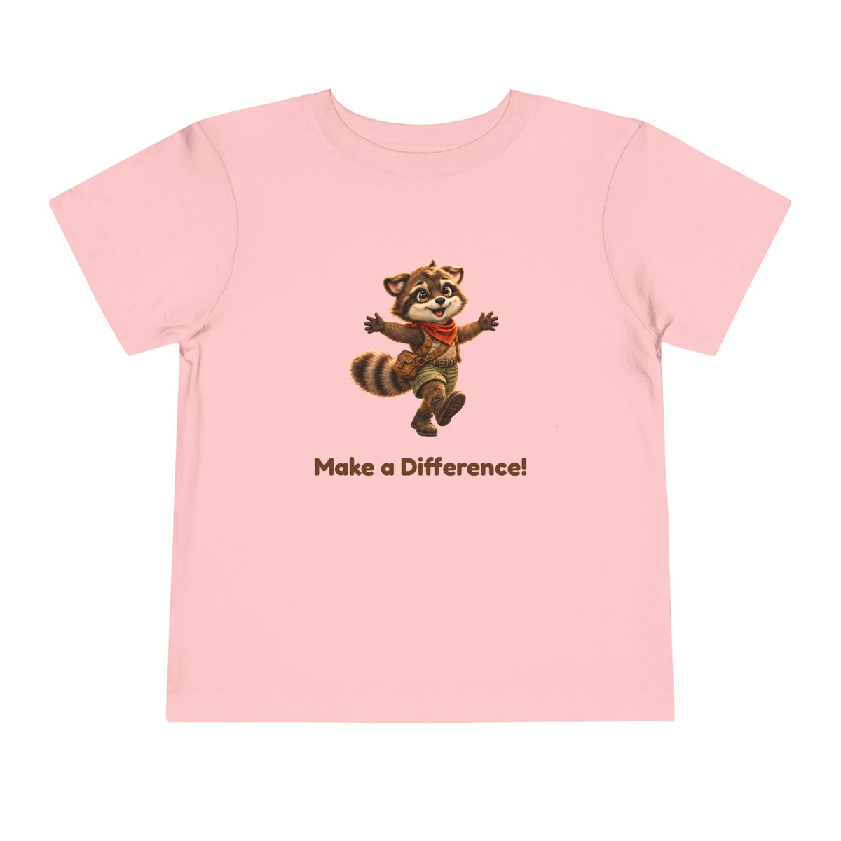 Milo the Raccoon "Make a Difference!" Toddler Tee