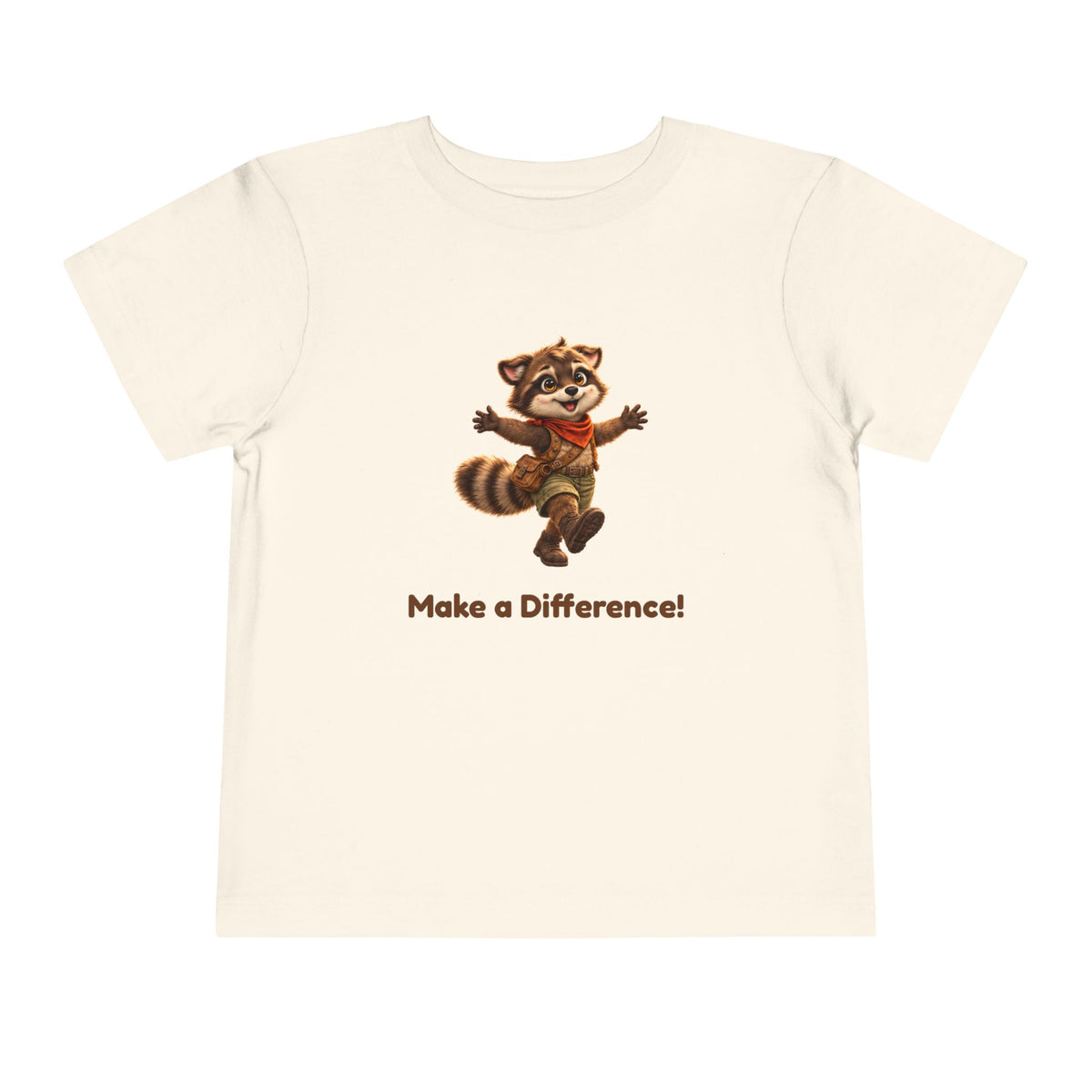 Milo the Raccoon "Make a Difference!" Toddler Tee