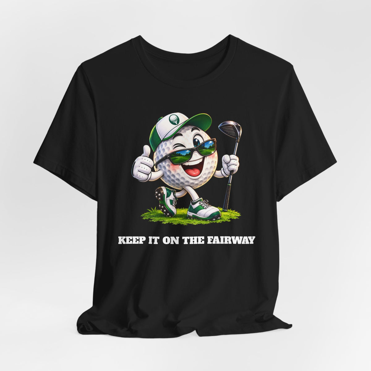 Keep It on the Fairway Golf Ball T-Shirt | Funny Golf Gift | Pounds to Go