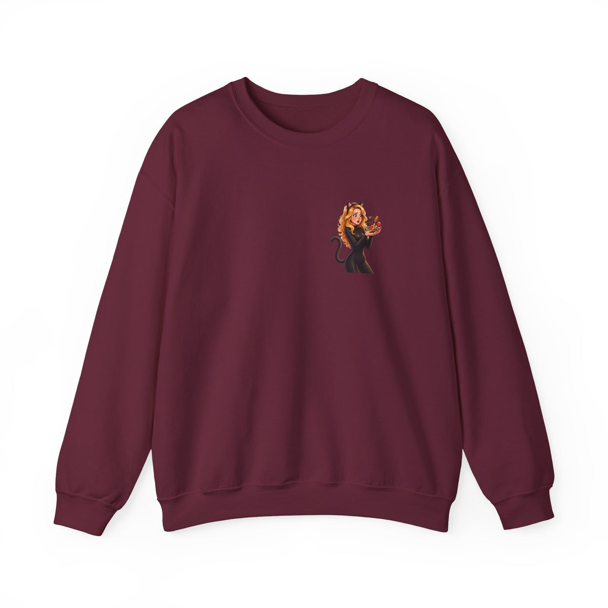 Candy Cat Pocket Crewneck Sweatshirt | Andra Annette | Pounds to Go