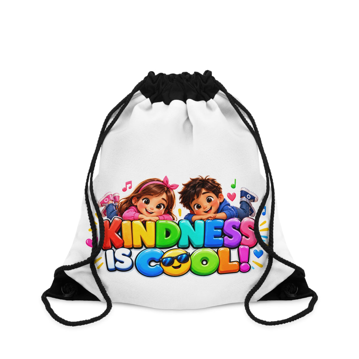 Kindness Is Cool Drawstring Book Bag | Kids Backpack | Classroom Kindness Gift