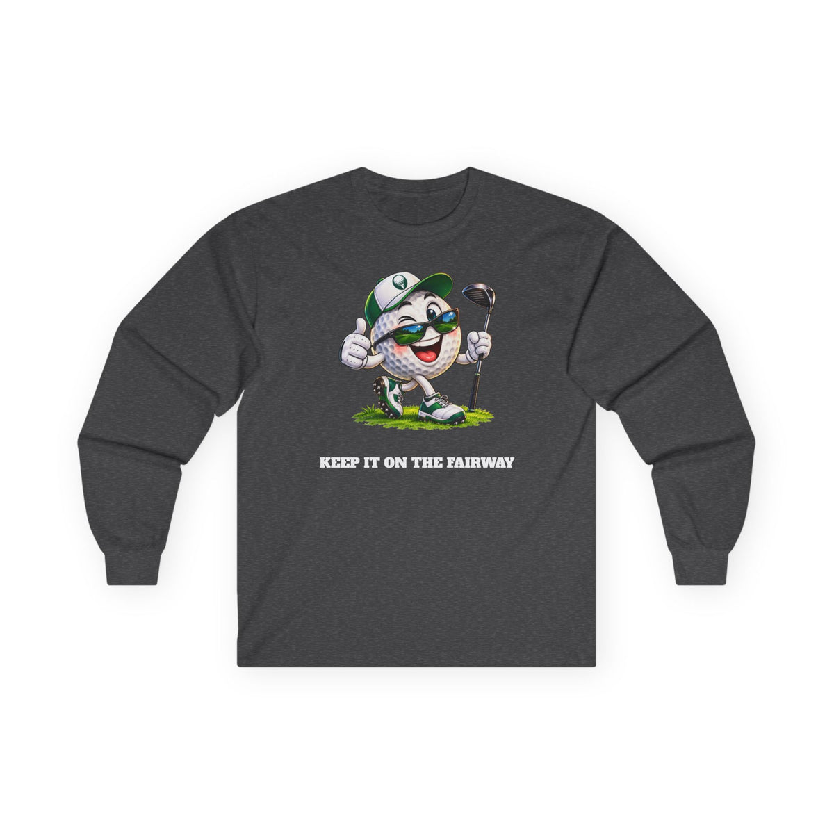 Keep It on the Fairway Golf Ball Long Sleeve Shirt | Funny Golf Gift | Pounds to Go