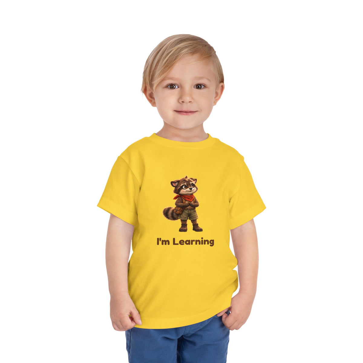 Milo the Raccoon "I'm Learning" Toddler Tee