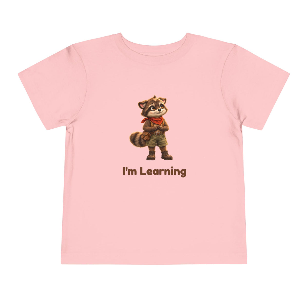 Milo the Raccoon "I'm Learning" Toddler Tee
