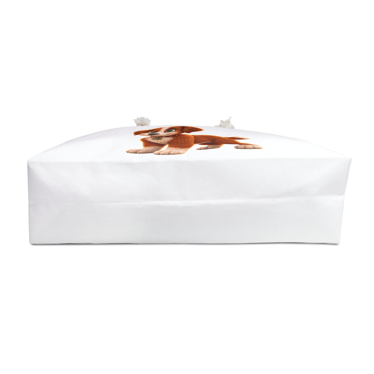 Rocky Finds His Roar White Weekender Tote Bag | Rocky the Puppy Oversized Tote
