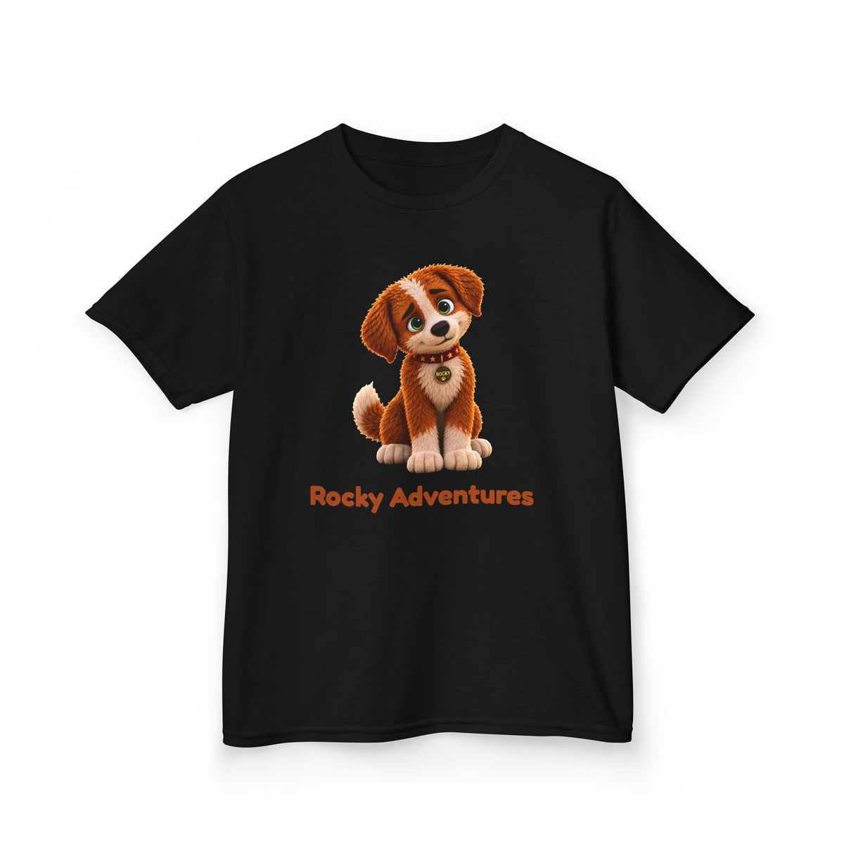 Rocky Adventures Kids T-Shirt | Rocky Finds His Roar Puppy Tee