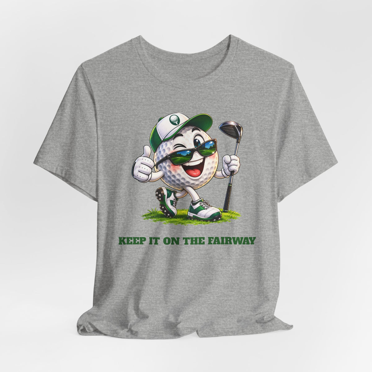 Keep It on the Fairway Golf Ball T-Shirt | Funny Golf Gift | Pounds to Go