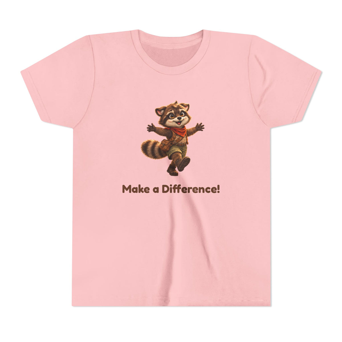 Milo the Raccoon "Make a Difference!" Kids Tee