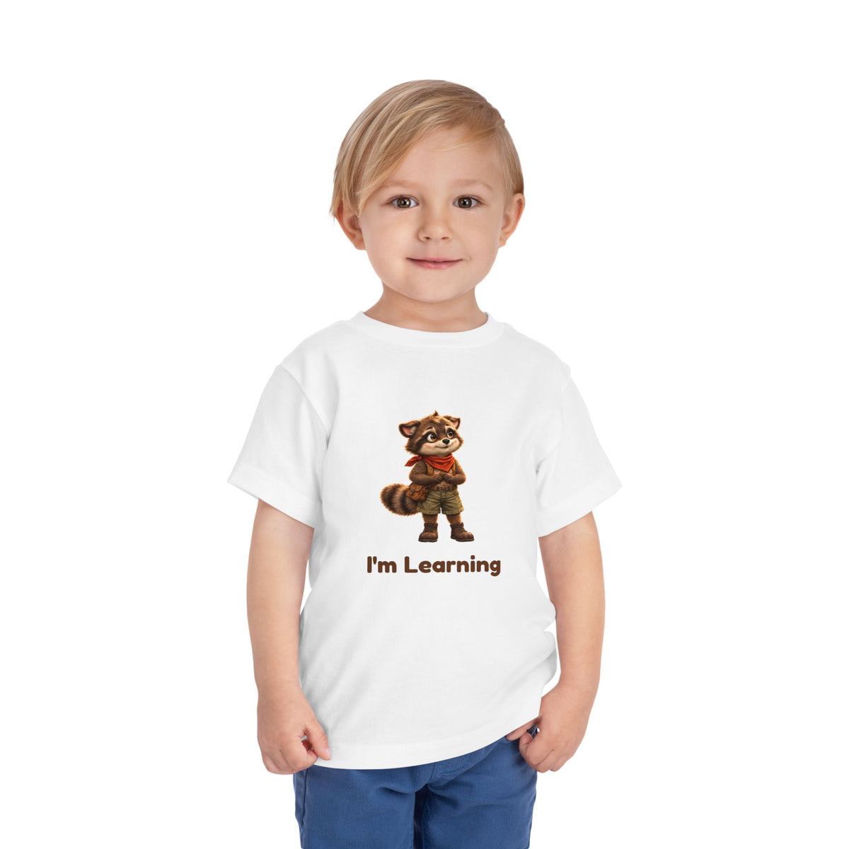 Milo the Raccoon "I'm Learning" Toddler Tee