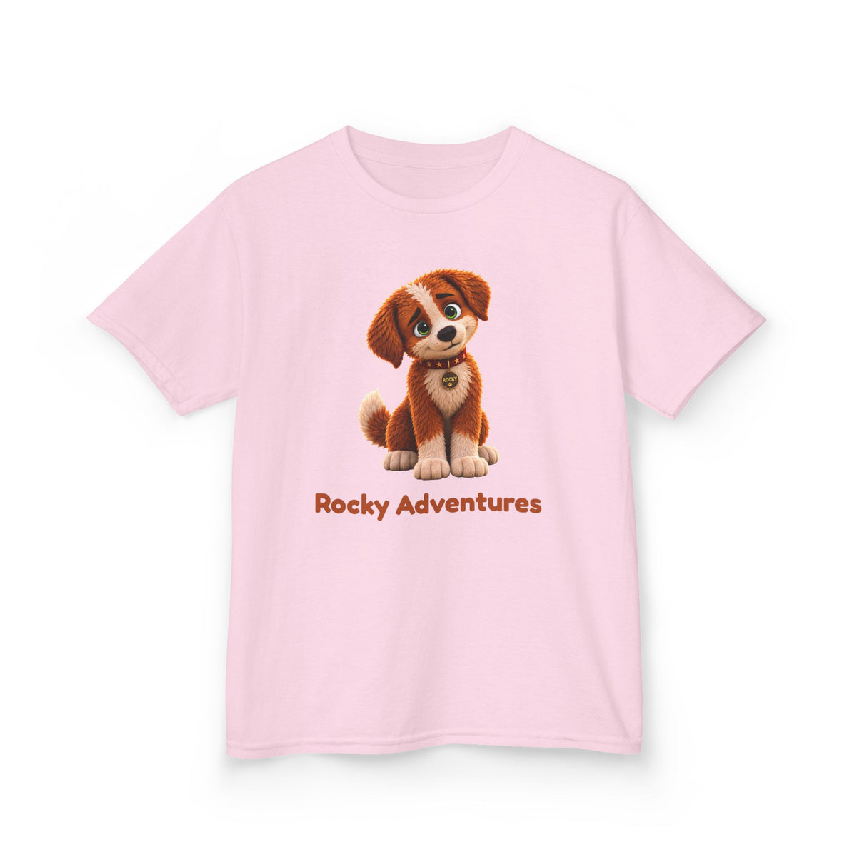 Rocky Adventures Kids T-Shirt | Rocky Finds His Roar Puppy Tee
