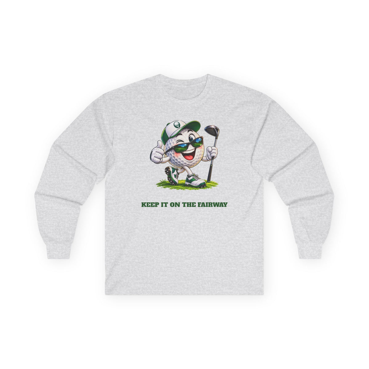 Keep It on the Fairway Golf Ball Long Sleeve Shirt | Funny Golf Gift | Pounds to Go