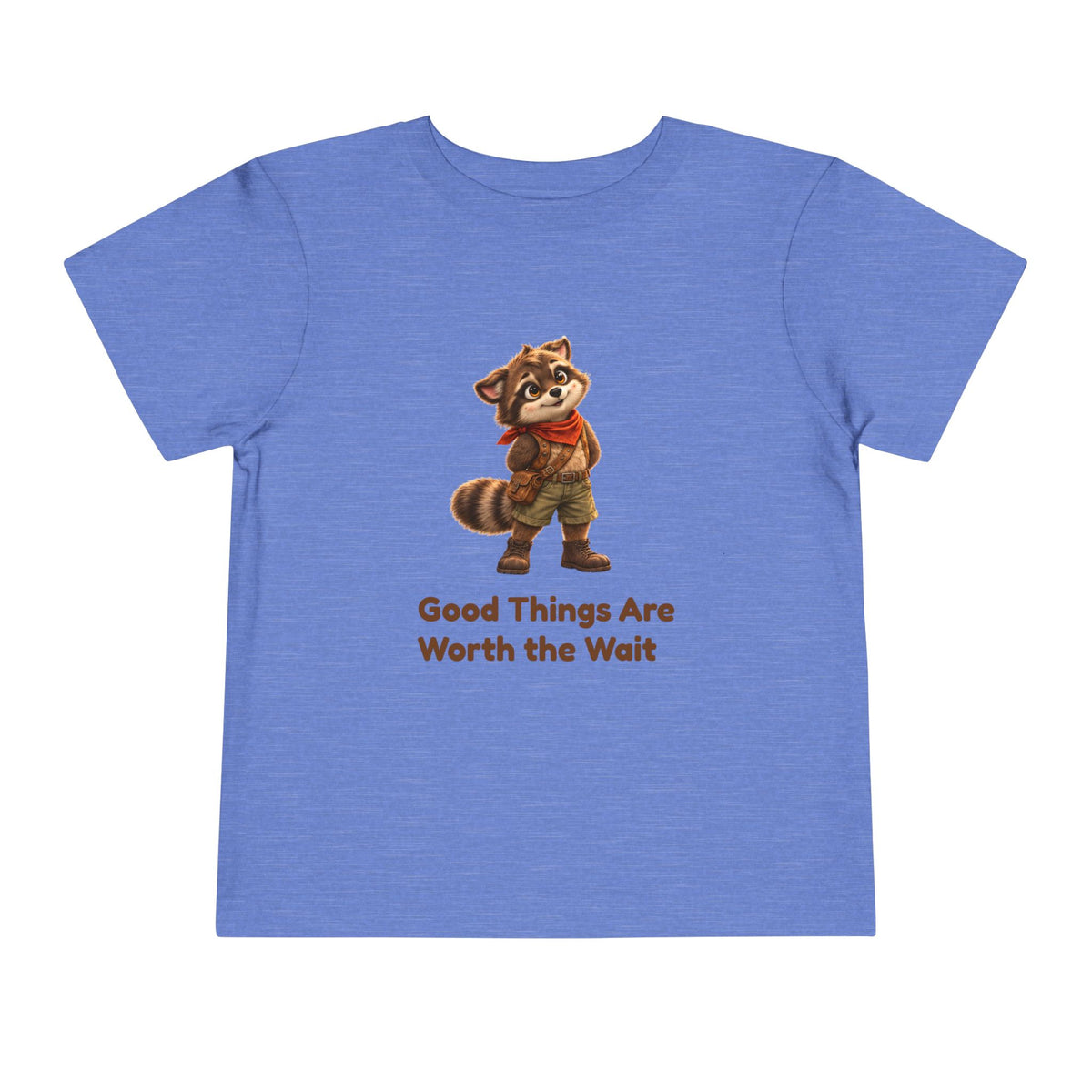 Milo the Raccoon "Good Things Are Worth the Wait" Toddler Tee