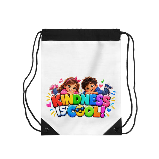 Kindness Is Cool Drawstring Book Bag | Kids Backpack | Classroom Kindness Gift