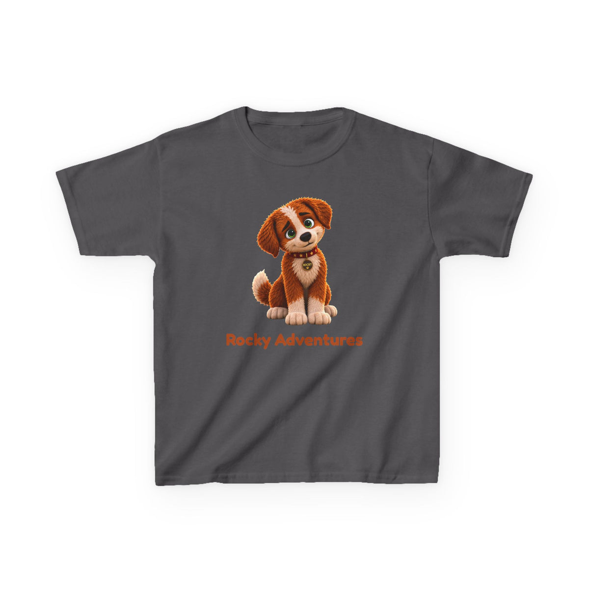 Rocky Adventures Kids T-Shirt | Rocky Finds His Roar Puppy Tee