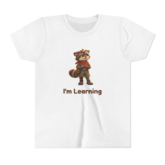 Milo the Raccoon "I'm Learning" Kids Tee