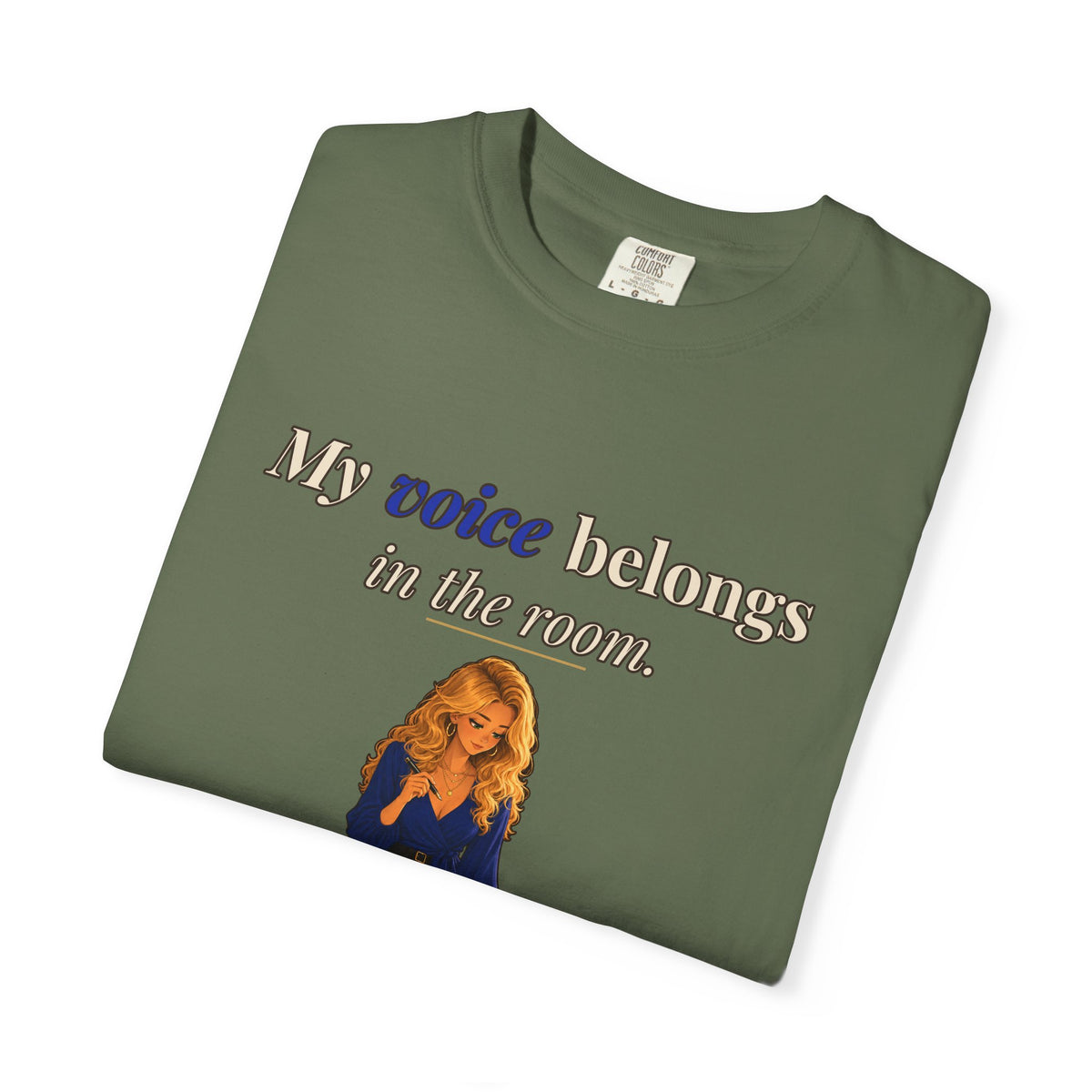 My Voice Belongs in the Room Women's Relaxed Tee | Andra Annette | Pounds to Go