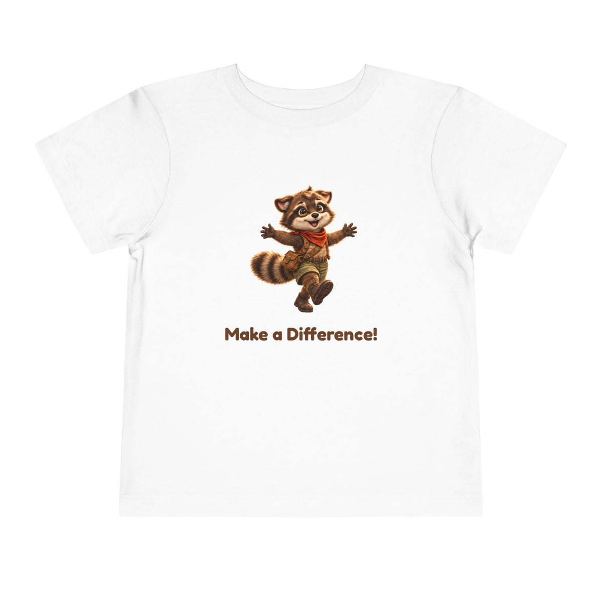 Milo the Raccoon "Make a Difference!" Toddler Tee