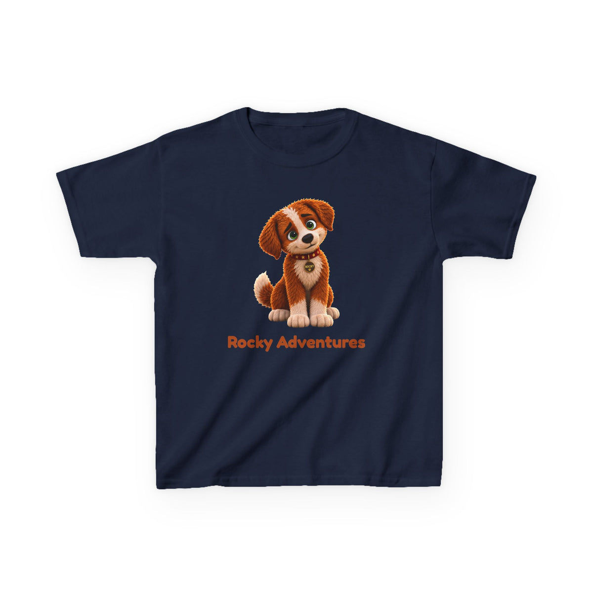 Rocky Adventures Kids T-Shirt | Rocky Finds His Roar Puppy Tee