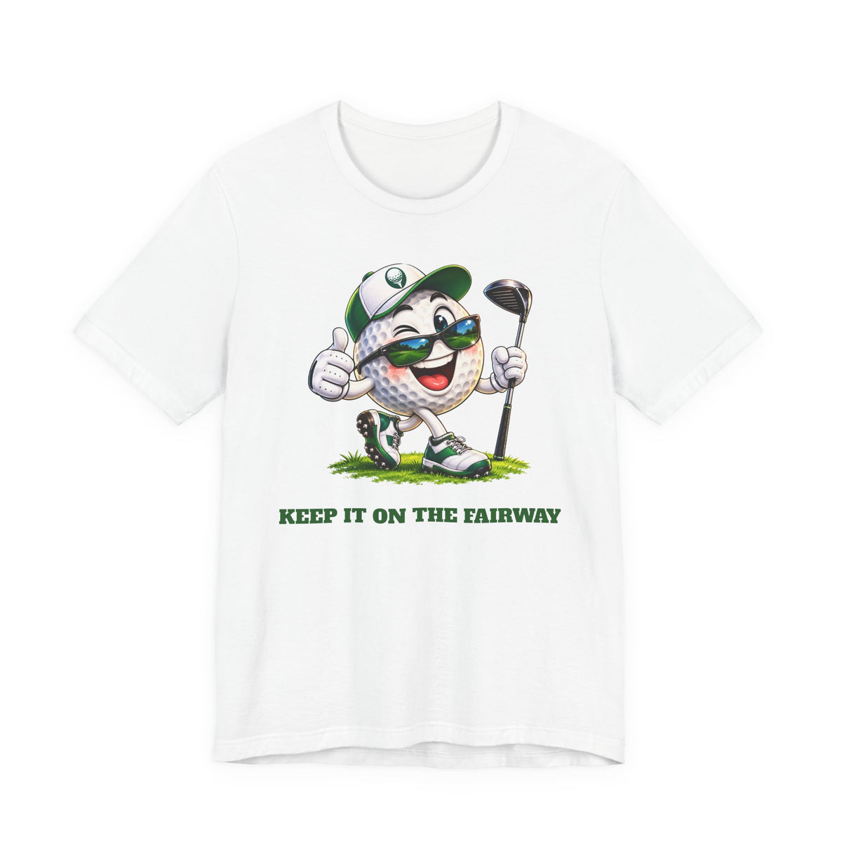 Keep It on the Fairway Golf Ball T-Shirt | Funny Golf Gift | Pounds to Go