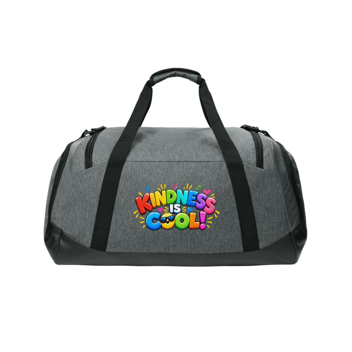 Kindness Is Cool Gym Bag | Large Duffel for Teachers & Coaches | PE Teacher Gift