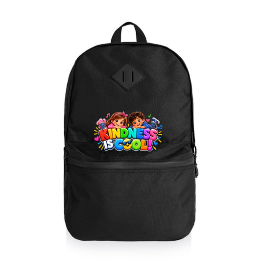 Kindness Is Cool Kids Backpack | Black School Book Bag | Classroom Kindness Gift
