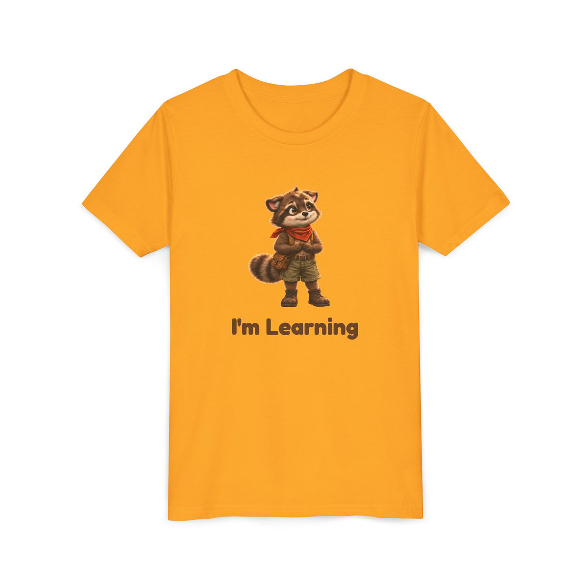 Milo the Raccoon "I'm Learning" Kids Tee