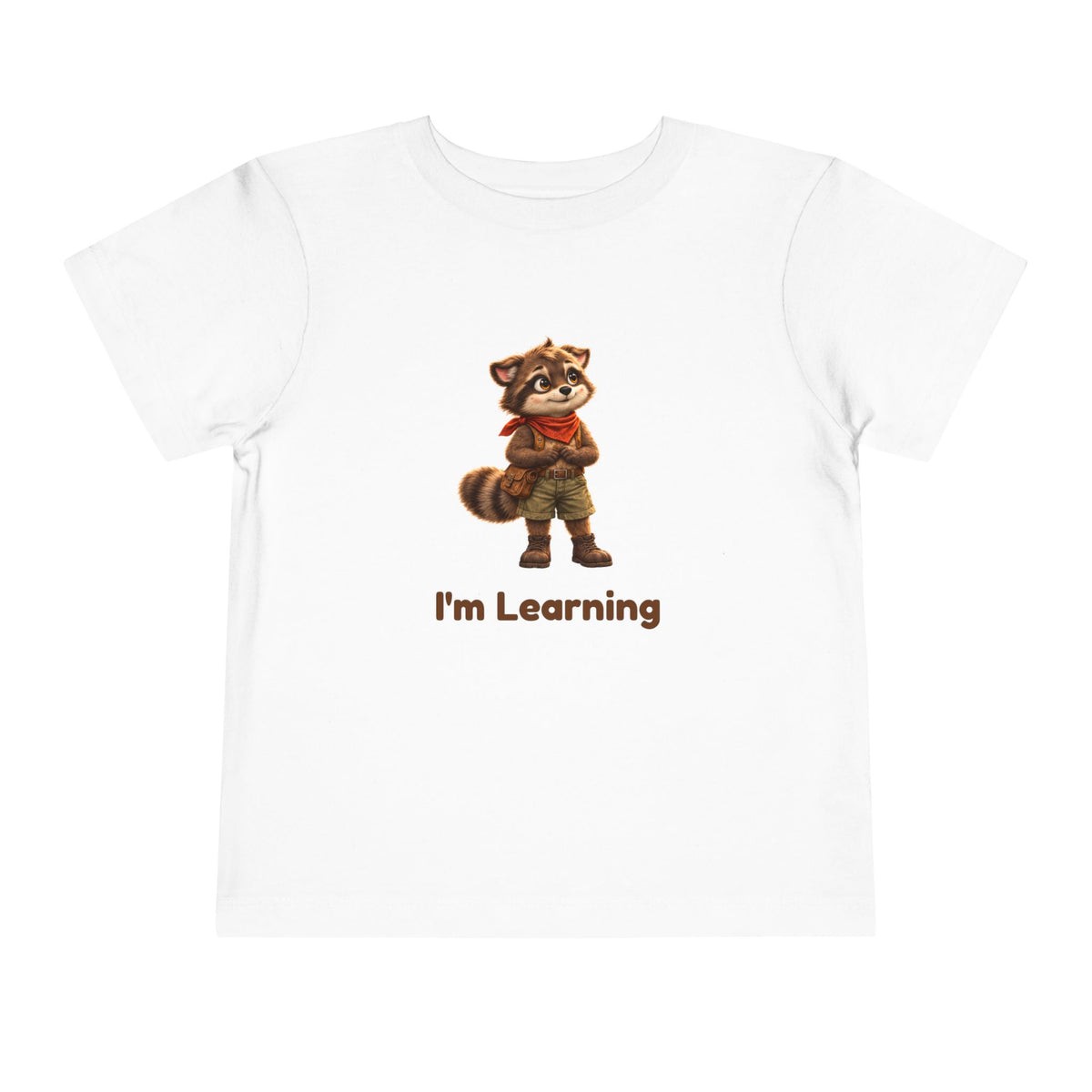 Milo the Raccoon "I'm Learning" Toddler Tee