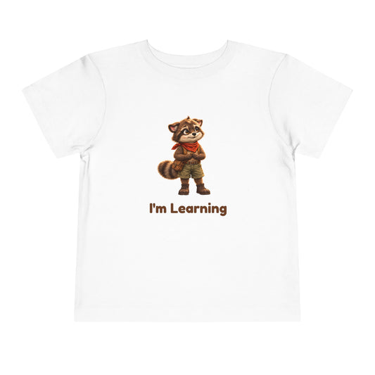 Milo the Raccoon "I'm Learning" Toddler Tee