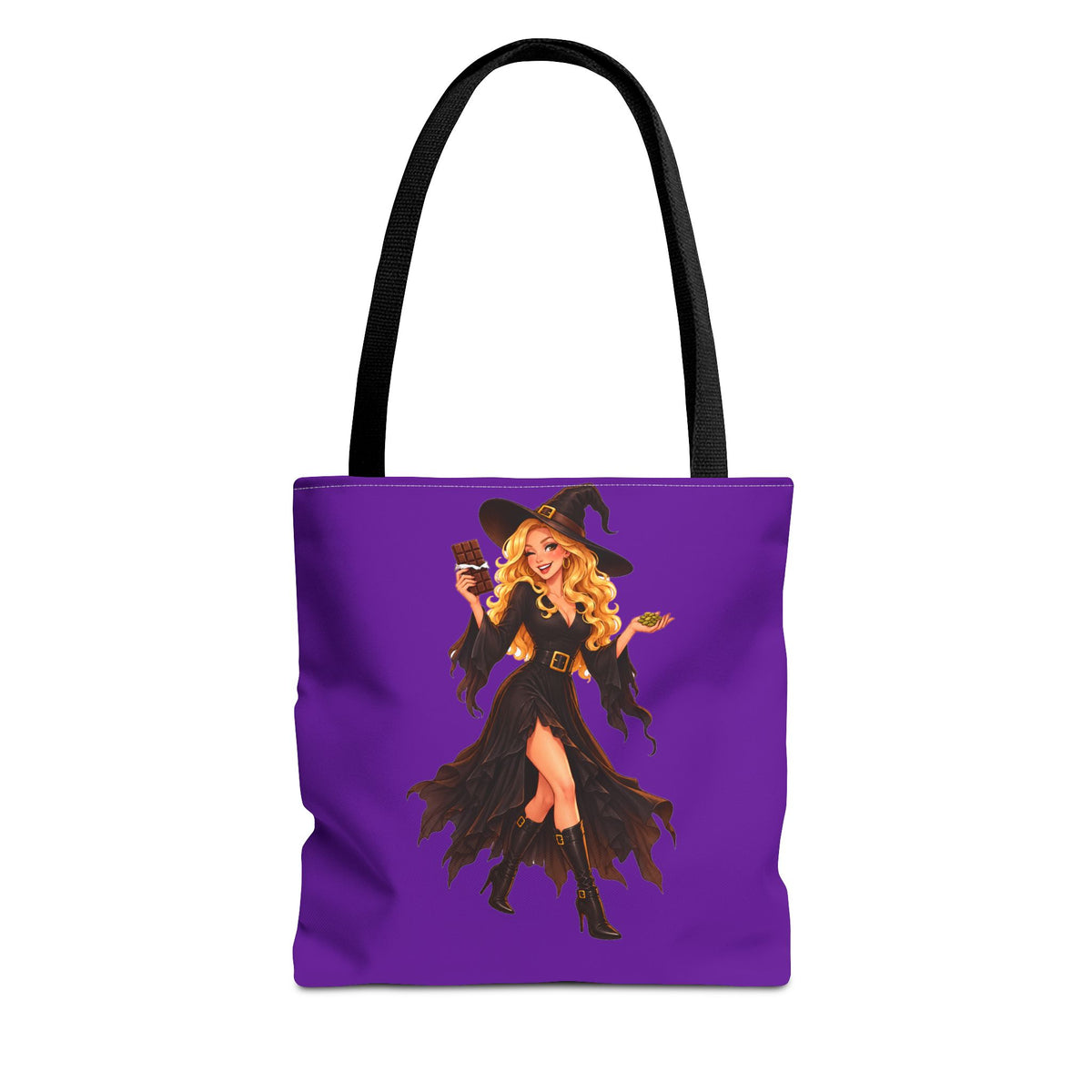 Chocolate Witch Trick-or-Treat Tote Bag - Purple | Andra Annette | Pounds to Go
