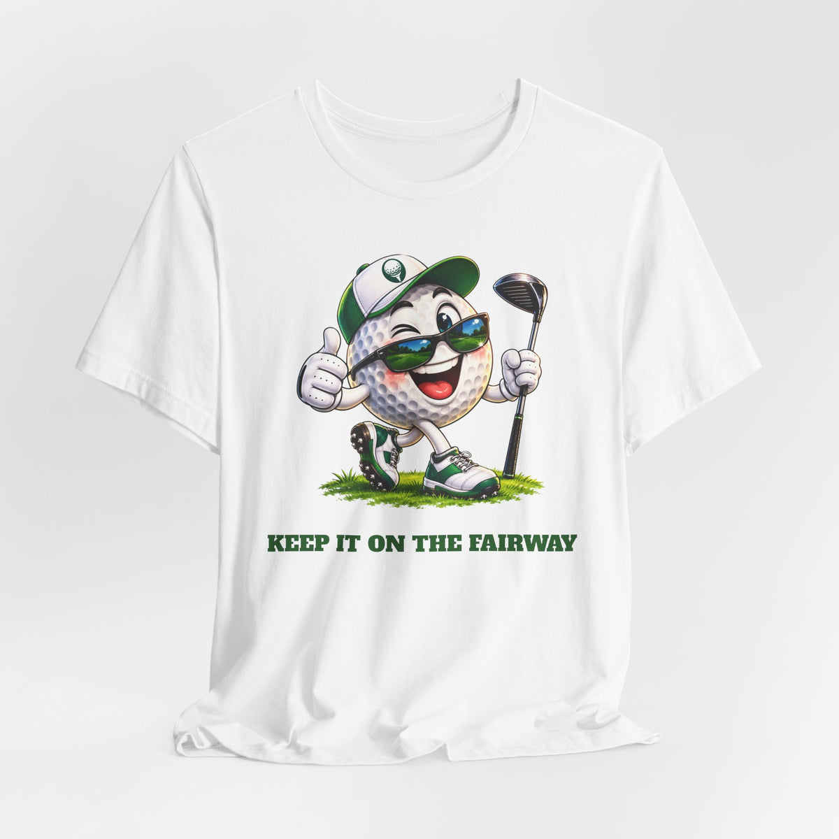 Keep It on the Fairway Golf Ball T-Shirt | Funny Golf Gift | Pounds to Go