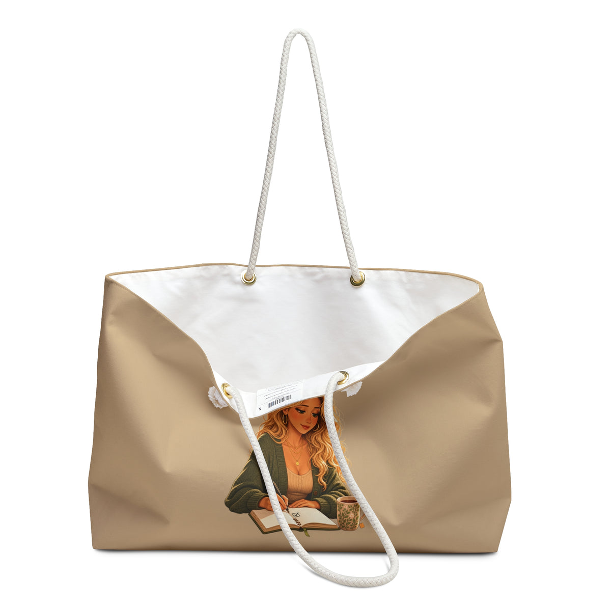 Confidence Can Be Quiet Tan Weekender Tote Bag | Andra Annette | Pounds to Go