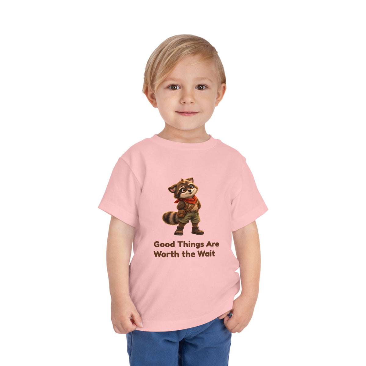 Milo the Raccoon "Good Things Are Worth the Wait" Toddler Tee