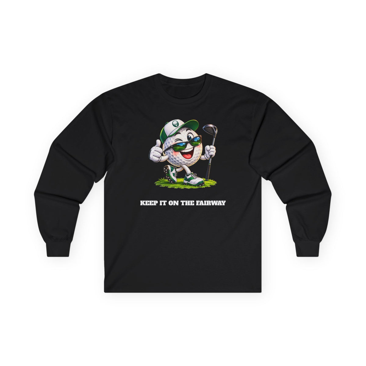 Keep It on the Fairway Golf Ball Long Sleeve Shirt | Funny Golf Gift | Pounds to Go