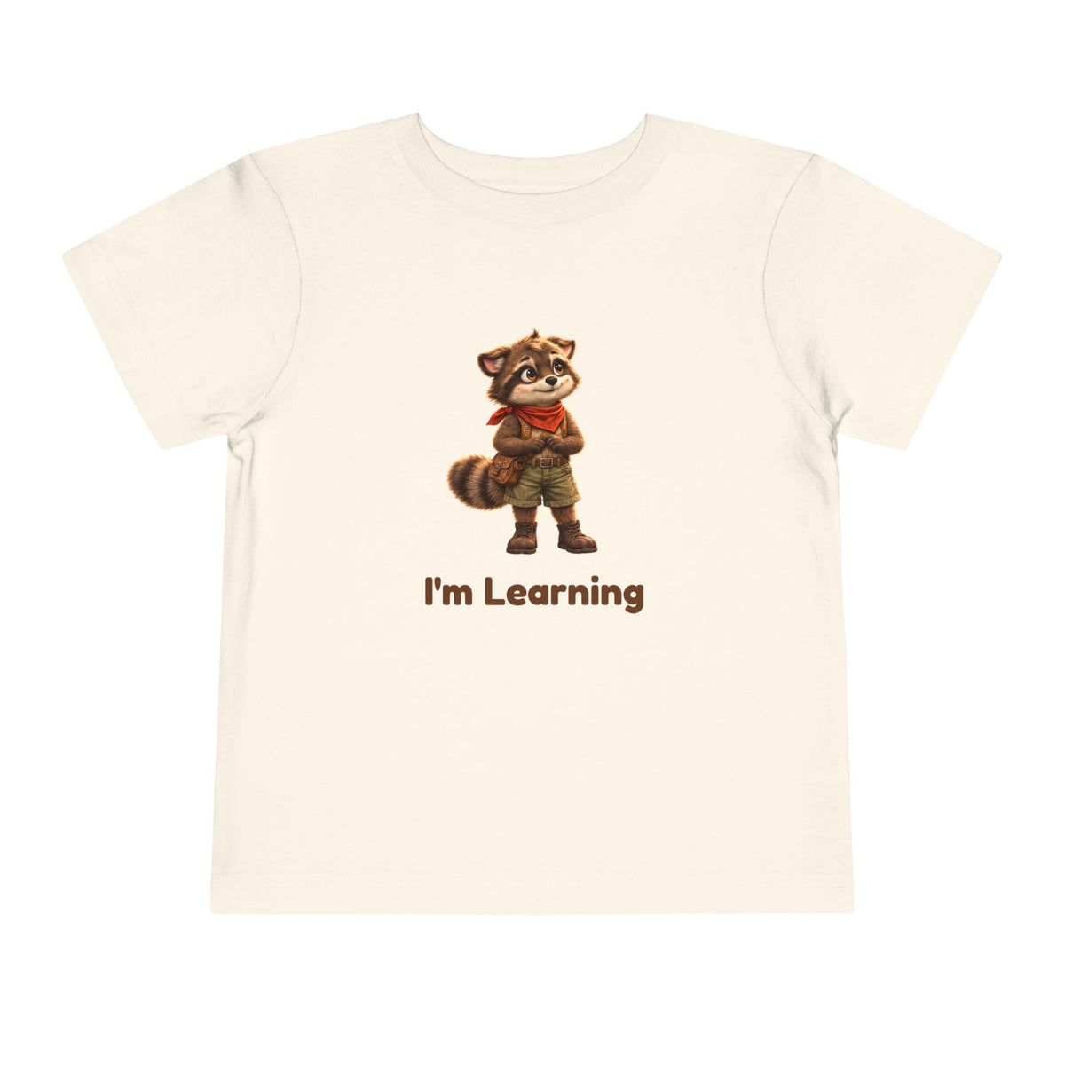 Milo the Raccoon "I'm Learning" Toddler Tee