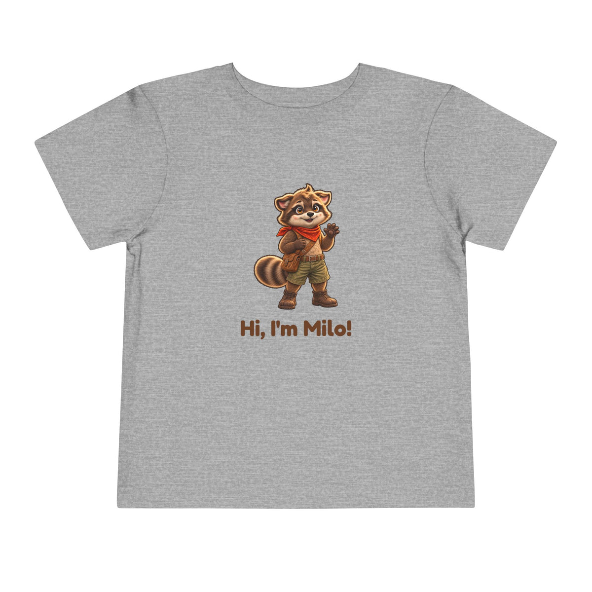Milo the Raccoon "Hi, I'm Milo!" Toddler Tee