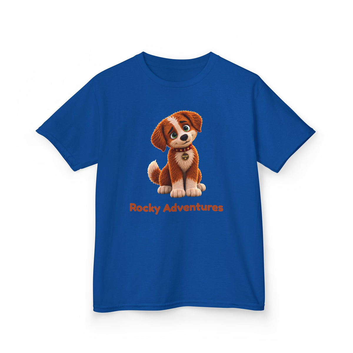 Rocky Adventures Kids T-Shirt | Rocky Finds His Roar Puppy Tee