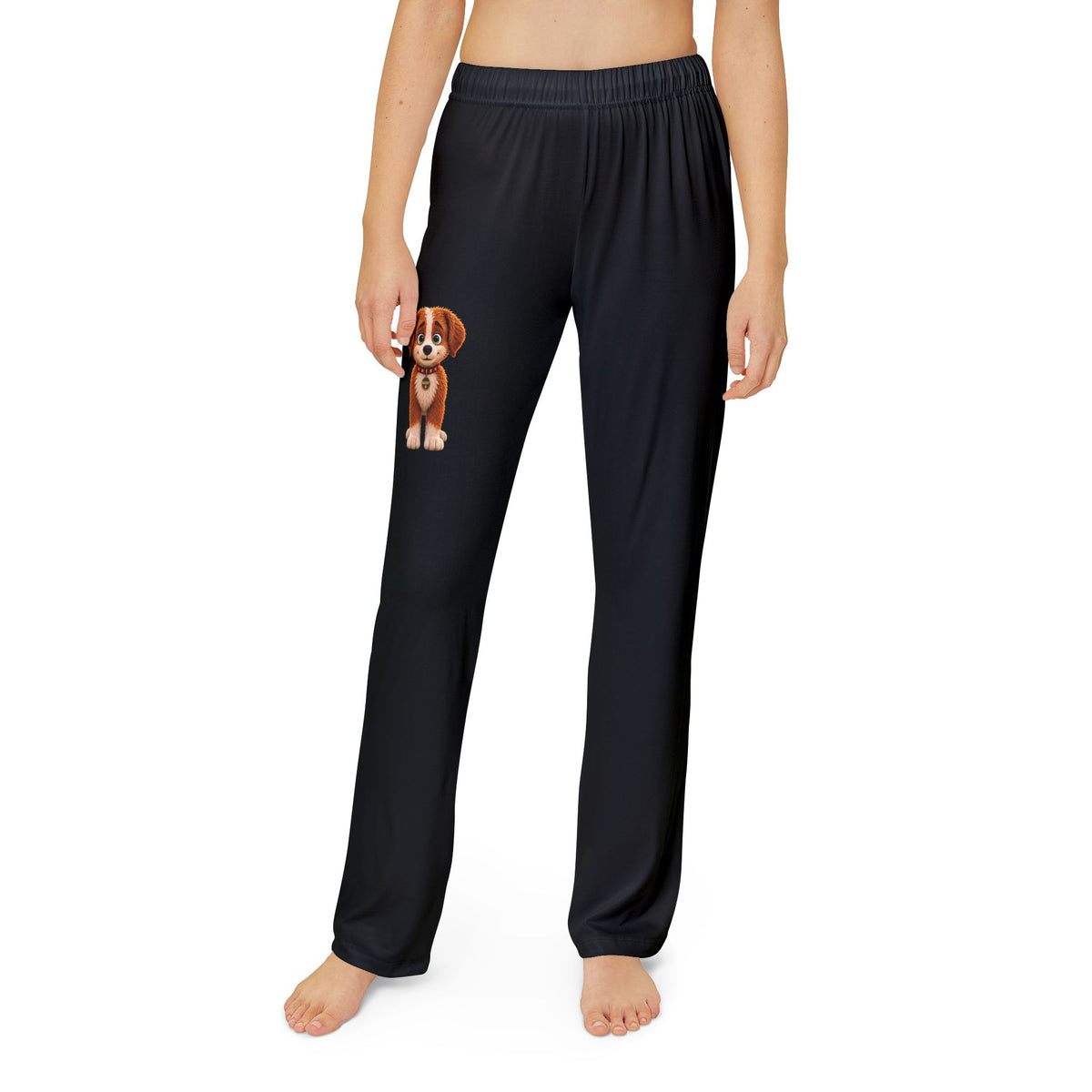 Rocky Kids Lounge Pants - Black | Rocky Finds His Roar Puppy Pajama Pants