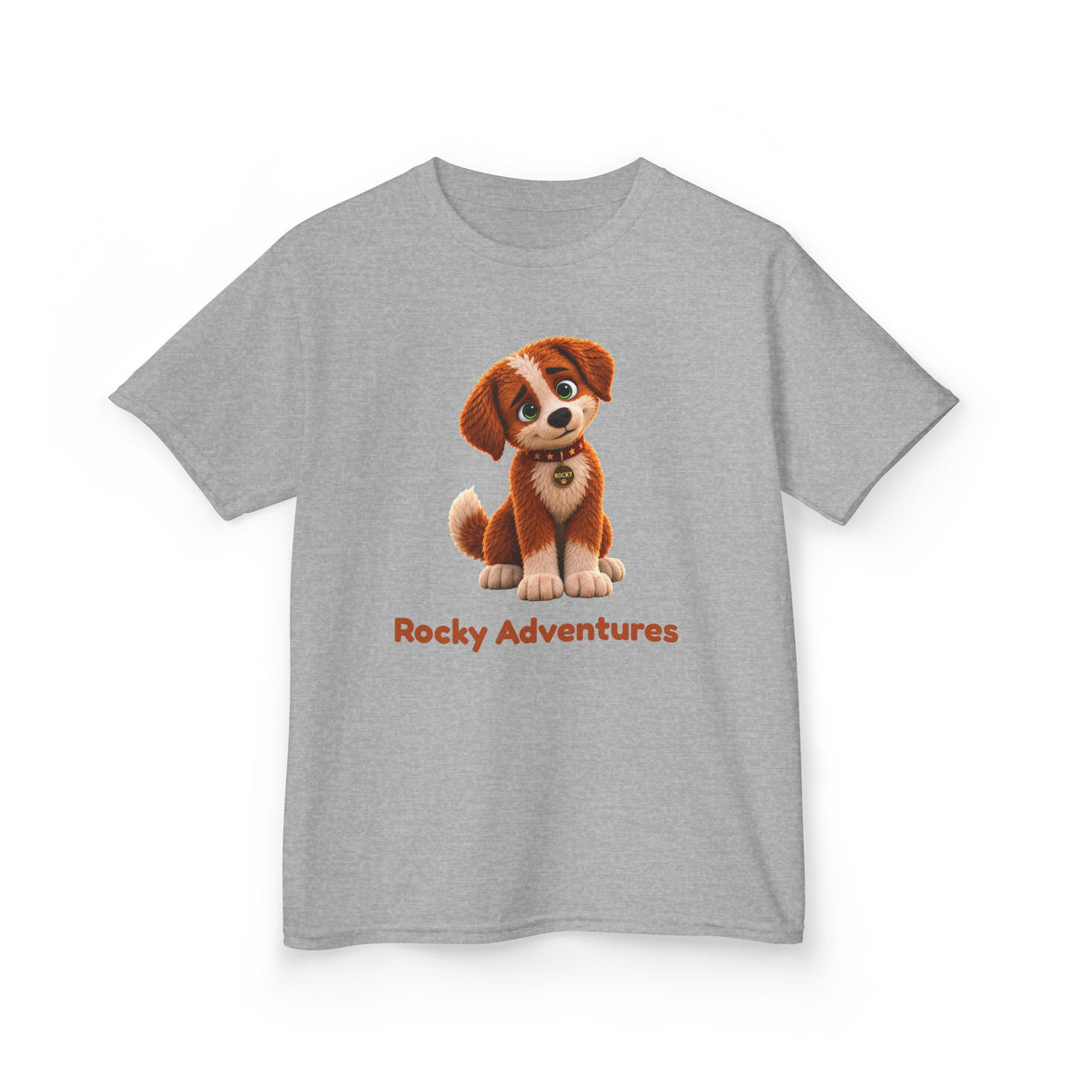 Rocky Adventures Kids T-Shirt | Rocky Finds His Roar Puppy Tee