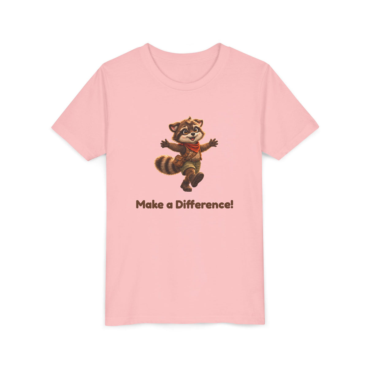 Milo the Raccoon "Make a Difference!" Kids Tee