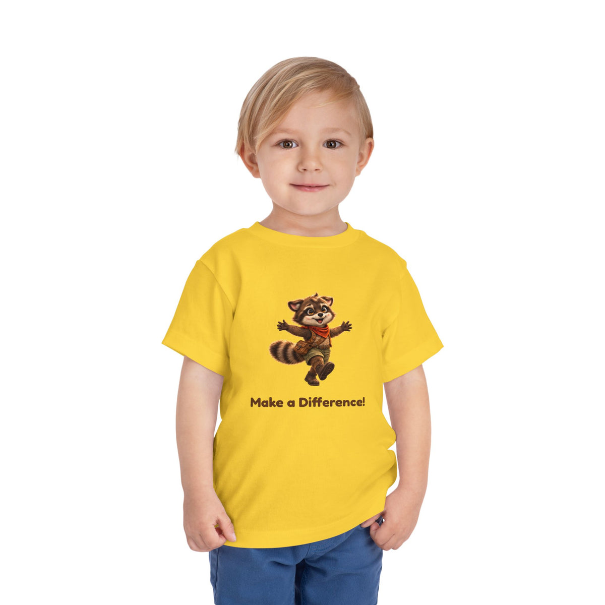 Milo the Raccoon "Make a Difference!" Toddler Tee