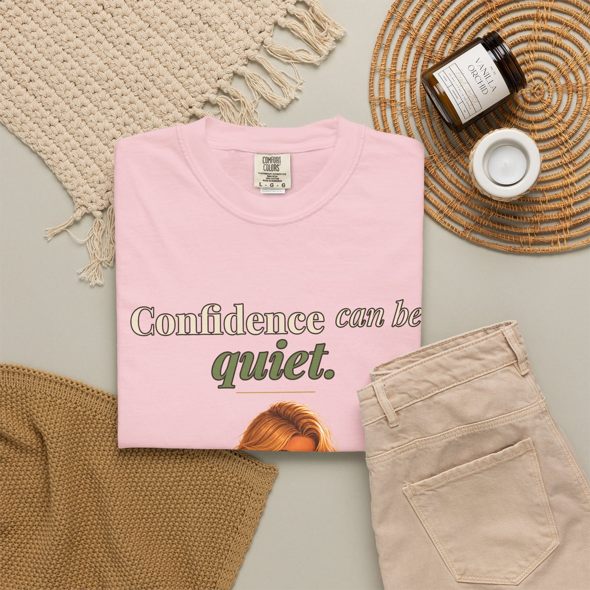 Confidence Can Be Quiet Women's Relaxed Tee | Andra Annette | Pounds to Go
